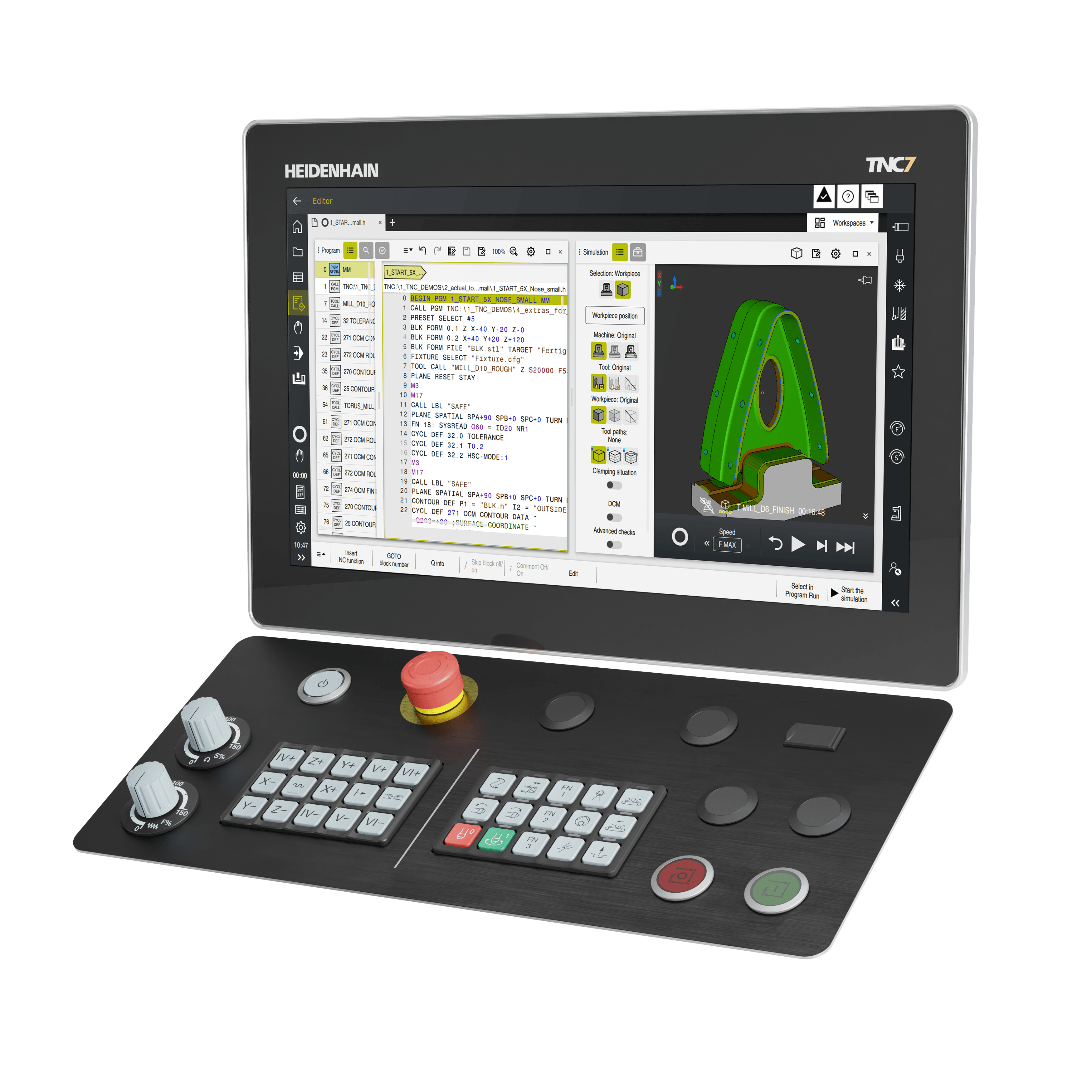 [Translate to Korean:] CNC-Steuerung TNC7 basic für Fräsmaschinen und Bearbeitungszentren
